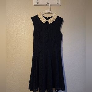 Betsey Johnson Pearl Collar Lace Dress